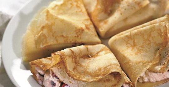 Блины с вишневым кремом