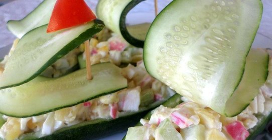 Огуречные кораблики