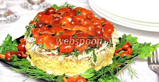 Салат «Грибная поляна»