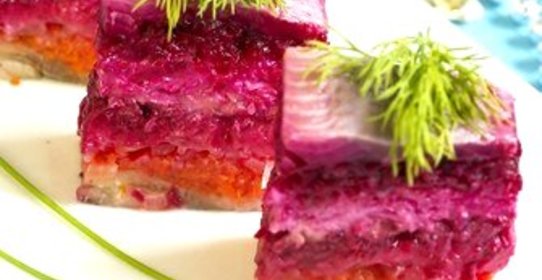 Сельдь под шубой с сыром