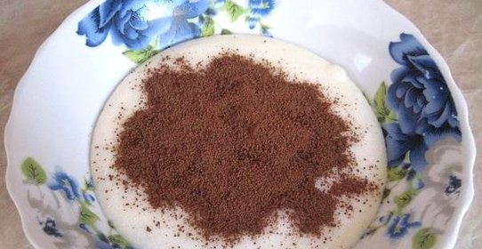 Шоколадная манная каша