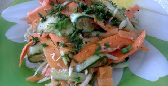 Легкий овощной салат