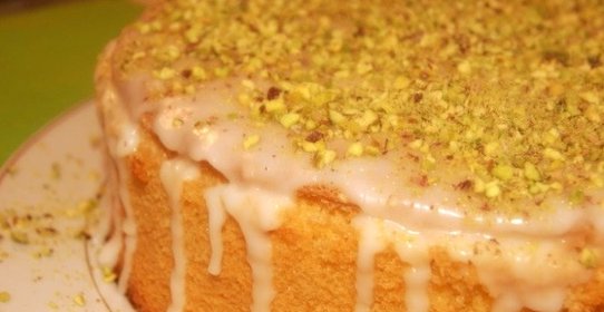 Лимонный бисквитный торт