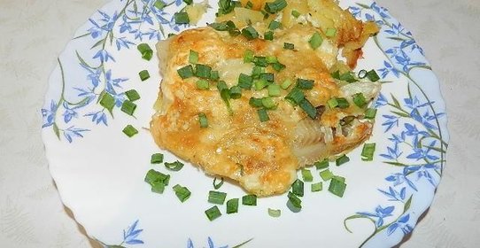 Запеченная телапия с картофелем