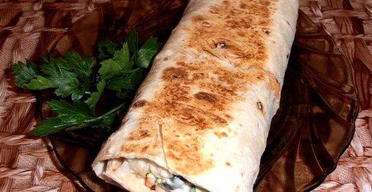 Шаурма с колбасой