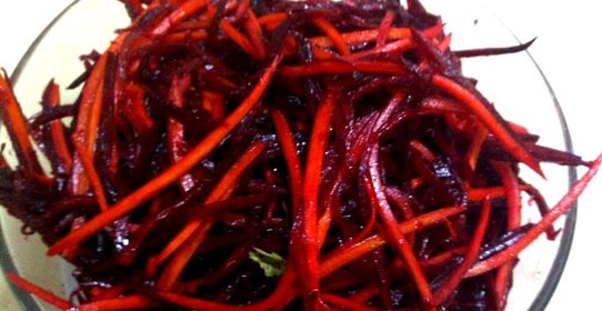 Салат из свеклы и моркови