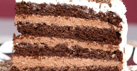 Шоколадный слоеный торт