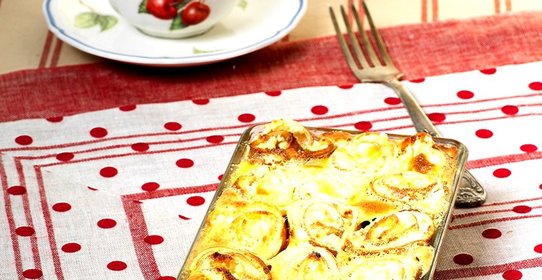 Творожная запеканка с блинчиками