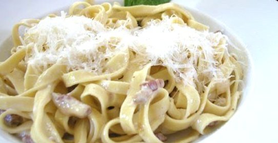 Феттучини карбонара