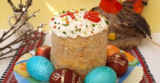 Салат Пасхальный кулич № 2
