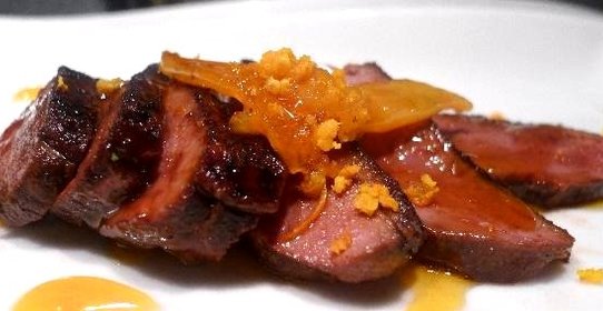 Утиная грудка в апельсиновом соусе