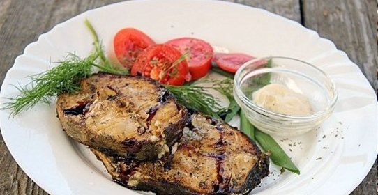 Стейки трески гриль
