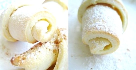 Рогалики из творожного теста