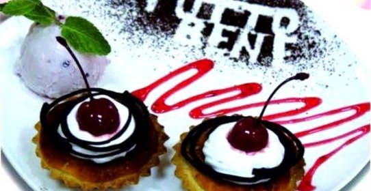 Песочные корзиночки с мороженым