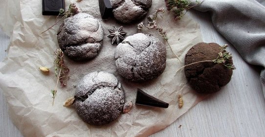 Шоколадно-ореховые пряники