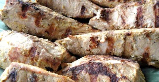 Кета на гриле