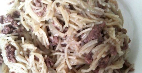 Вермишель с фаршем