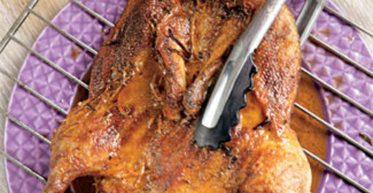 Утка на гриле