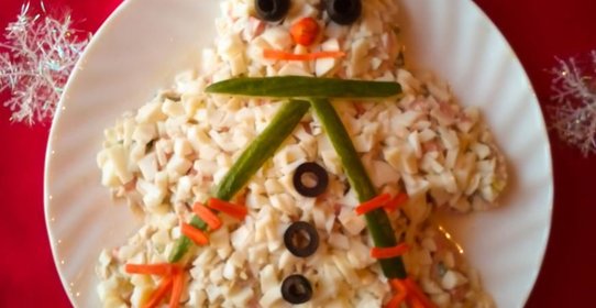 Салат Снеговик