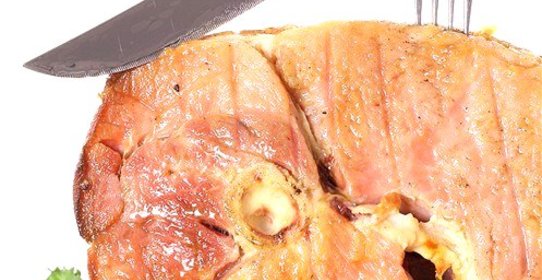 Ветчина, глазированная ананасом и горчицей