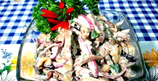 Салат из сердца