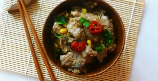 Жаркое из свинины в сковороде вок