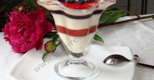 Молочно-ягодный десерт Вкус лета