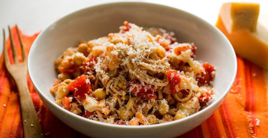 Спагетти с цветной капустой и рикоттой