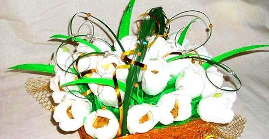 Букет из конфет для девочки