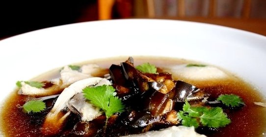 Куриный суп с баклажанами