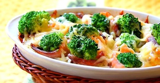 Брокколи с креветками