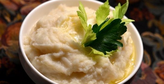 Картофельное пюре с чесноком