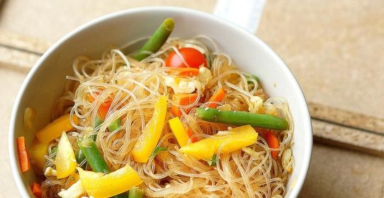 Фунчоза с овощами