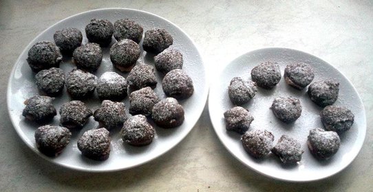 Шоколадные сердечки с начинкой