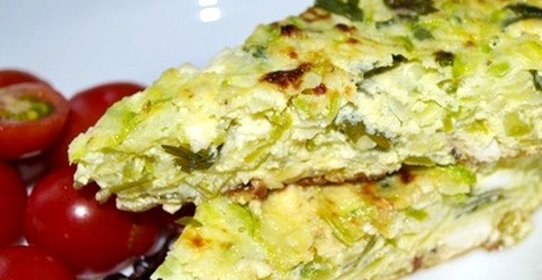 Яичница с кабачками