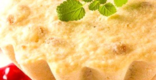 Пудинг творожный на пару