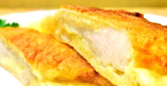 Рыба в кляре с сыром