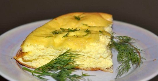 Омлет с мукой и молоком