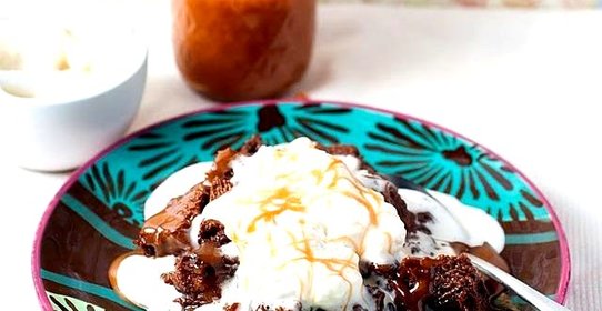 Хлебный пудинг с шоколадом