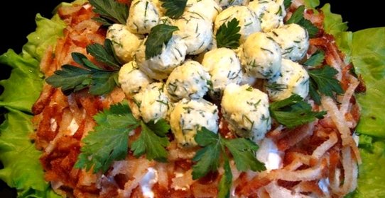 Салат Птичье гнездо