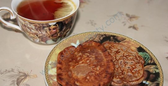 Шоколадные оладьи на кефире