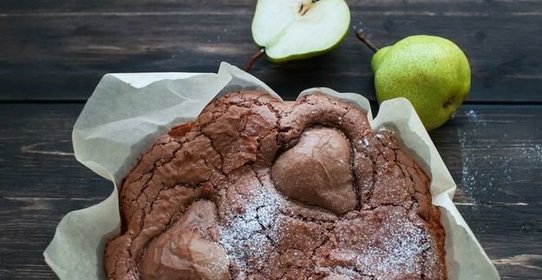 Грушево-шоколадный пирог