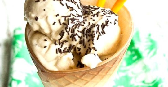 Бананово-ванильное мороженное