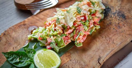 Салат с крабом