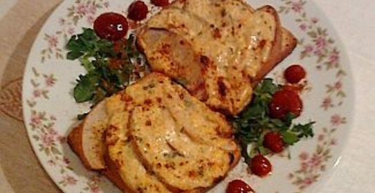 Горячие тосты с грушей