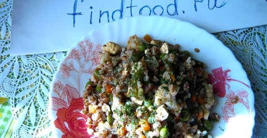 Гречка с адыгейским сыром