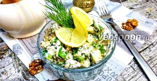 Салат из баклажанов с чесноком