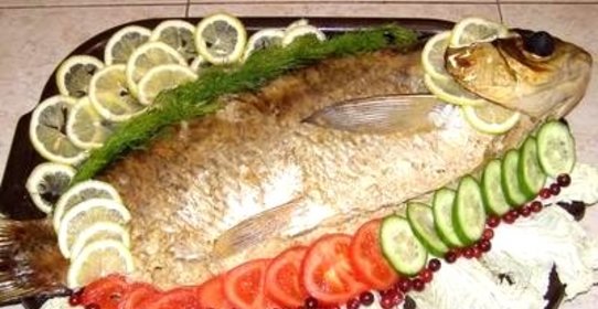 Форель на карамели