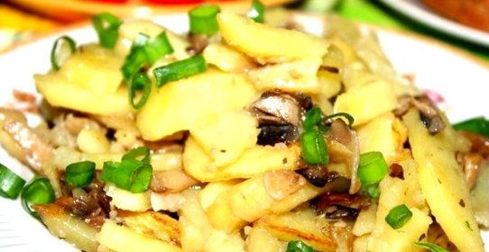 Сморчки, жареные с картошкой