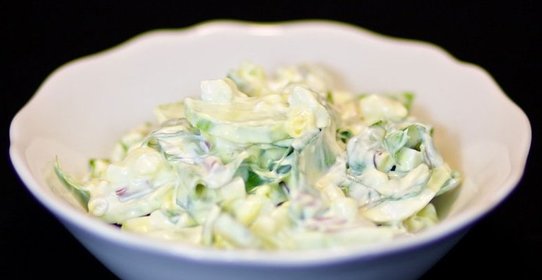 Салат из черемши с яйцом